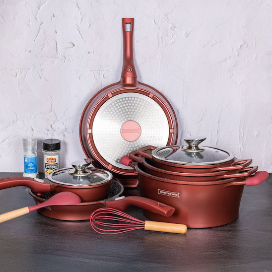 Royalty Line Cookware Set with Stone Coating 6pcs
