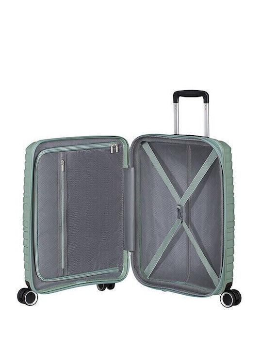 American Tourister Spinner Cabin Hard Suitcase True Red with 4 Wheels Height 55cm 155265-1128