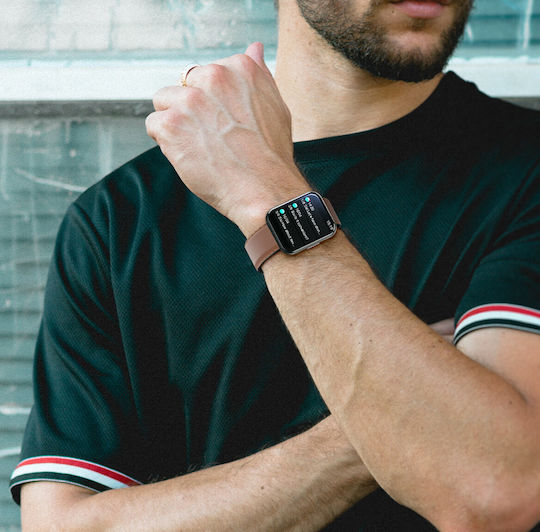 Bemi Exo Smartwatch με Παλμογράφο (Καφέ)
