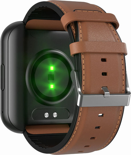 Bemi Exo Smartwatch με Παλμογράφο (Καφέ)