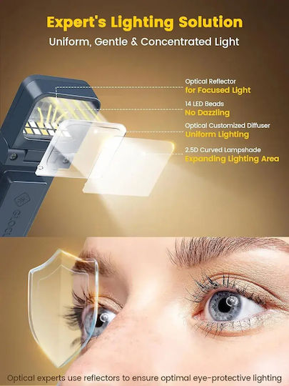 LED Book Light with Clip Navy Blue