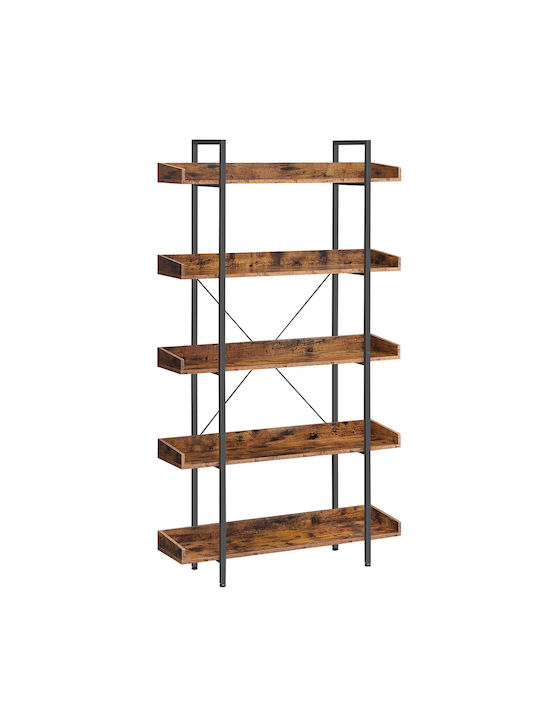 Boden Braunes Bücherregal 100x28x178cm