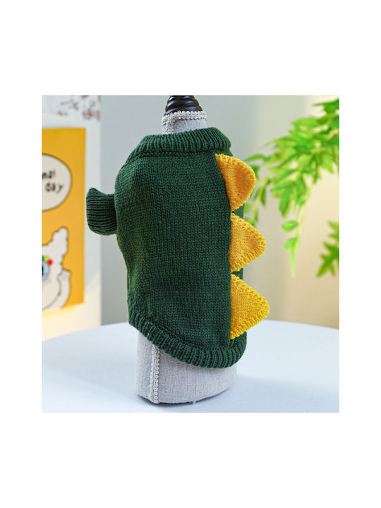 Strickpullover Hund in Grün Farbe