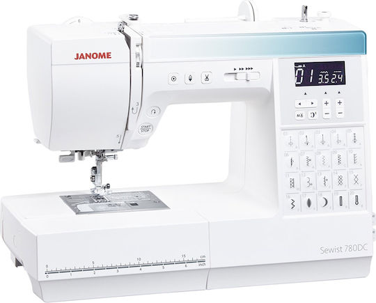 Janome Mașină de Cusut Profesională 780dc Albă