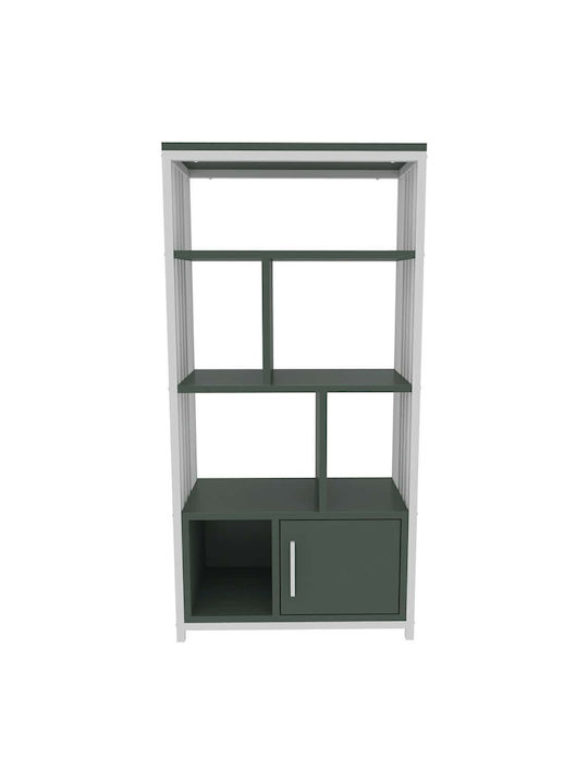 Βιβλιοθήκη Valero Green-white 60x29.6x120εκ.