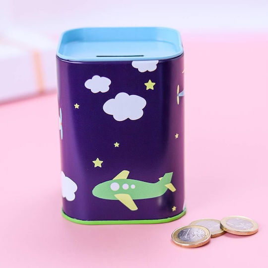 Pencilia Kids Metallic Money Box Dark Blue 10.5×7.5cm Pencilia Kids Metallic Money Box Dark Blue 10.5×7.5cm