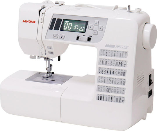 Janome Conventional Sewing Machine 360dc White
