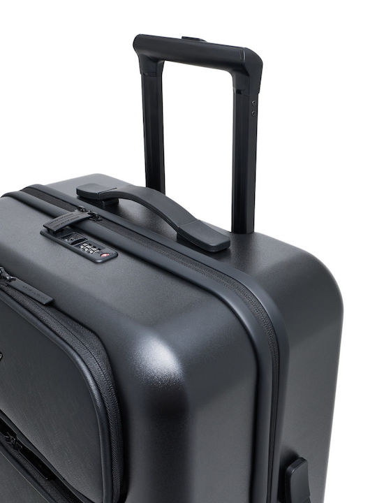 Emporio Armani Black Travel Suitcase With 4 Wheels