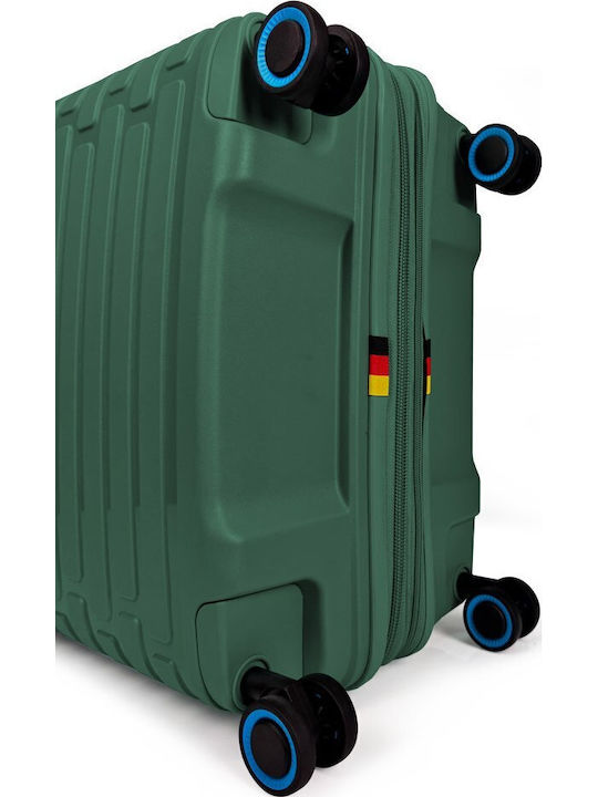 Bg Berlin Μεσαία Βαλίτσα Ταξιδίου Dark Green με 4 Ρόδες Ύψους 66εκ.