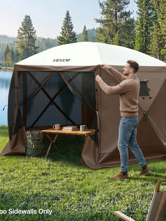 Vevor Garten Gazebo Braun 1,73x1,48m