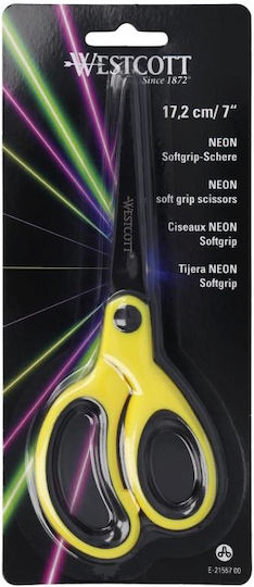Foarfece Westcott Școlar 17cm Neon Galben E-21567