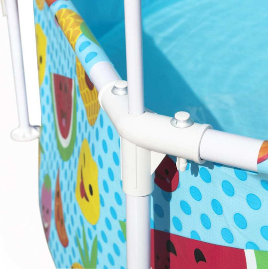 Bestway Kinder Schwimmbecken PVC Aufblasbar Silber
