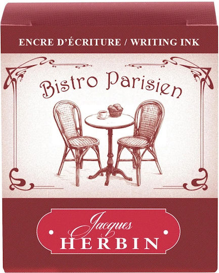 Jacques Herbin Ανταλλακτικό Μελάνι για Πένα και αποτελεί ιδανική επιλογή για να προσθέσετε μια ζεστή εκφραστική παριζιάνικη απόχρωση στη συλλογή σας 30ml