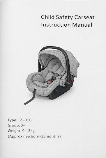 Beboulino Tortoni Baby Car Seat Gray 0-13 kg