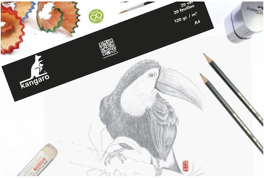 Sketch Pad Kangaro A4 120gr 20 Sheets K-5554