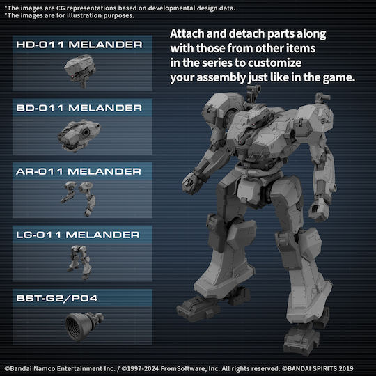 Armored Core Vi Balam Industries Bd-011 Моделен Комплект Melander