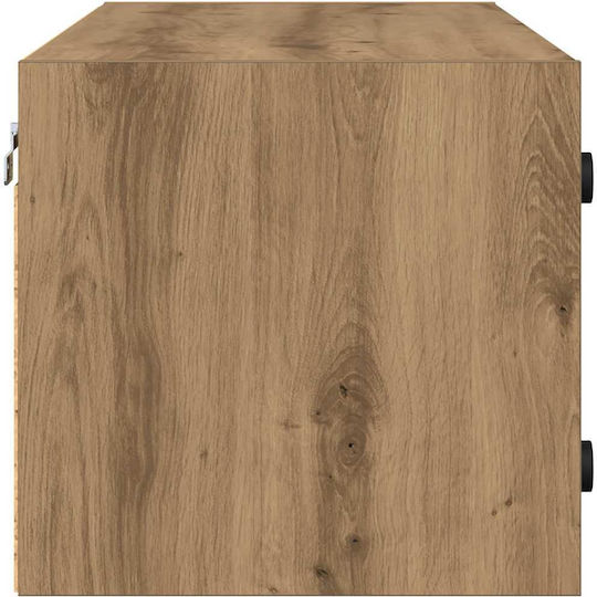 Wall Living Room Cabinet Made of Particle Board Artisan Oak 102x37x35cm