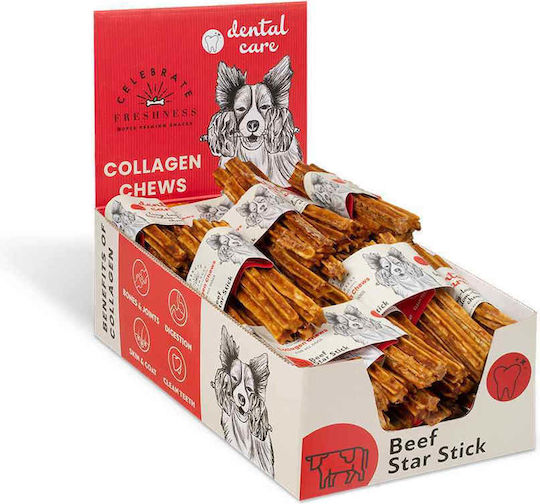 Celebrate Freshness Dog Stick Treats with Beef, Calf, Chicken and Carob 4pcs