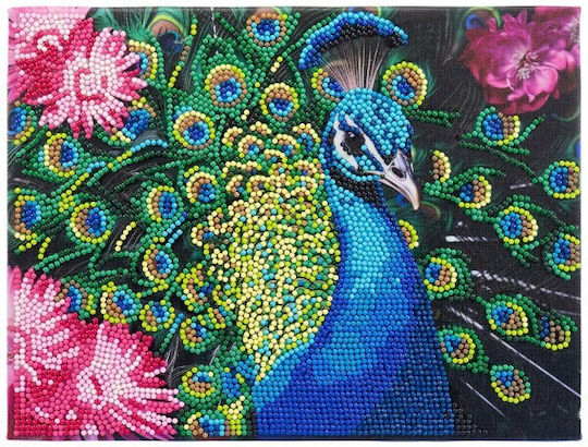 Diamantiny Level Up Decorative Colorful Pebbles Peacock Board 96578