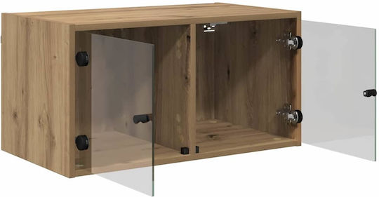 Hängeschrank fürs Wohnzimmer aus Spanplatte Artisan-Eiche 68x37x35 cm