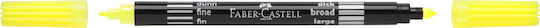 Faber-Castell Neon Drawing Markers Double Tip Set 10pcs