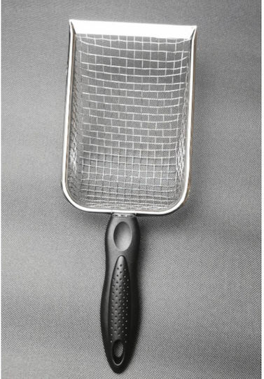Stainless Steel Cat Litter Cleaning Shovel 27.5x10x5cm/4.3×4.3mm