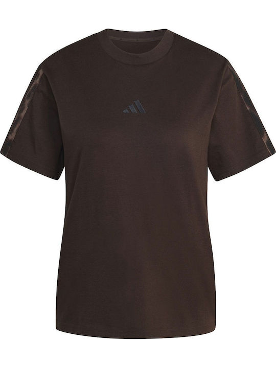 Γυναικείο Αθλητικό T-shirt Καφέ
