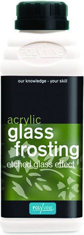 Polyvine Glass Frosting Flüssige Handwerksfarbe Transparent Für Glas Sprüheffekt-Lack 500ml