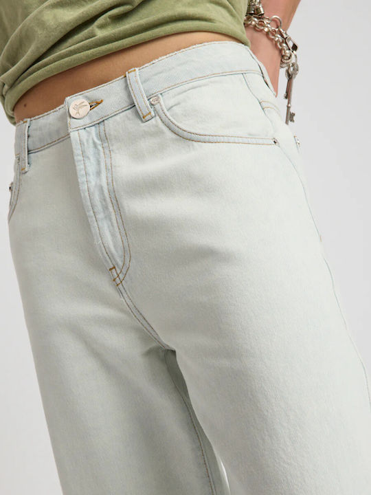 Γυναικείο Jean Παντελόνι Καμπάνα σε Bootcut Εφαρμογή Λευκό