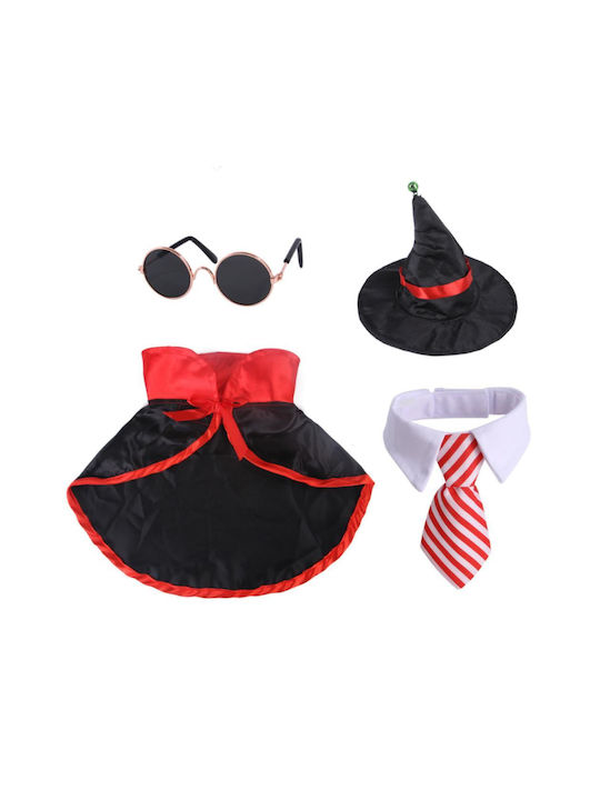 Pet Costume with Glasses | Back Length: 16cm