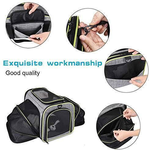 Animal Dog Carrying Gray Handbag for 10kg Pets