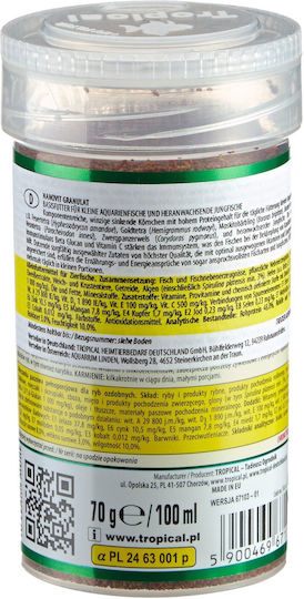 Tropical Nanovit Granulat Tropical Fish Food Granules 100ml 70gr