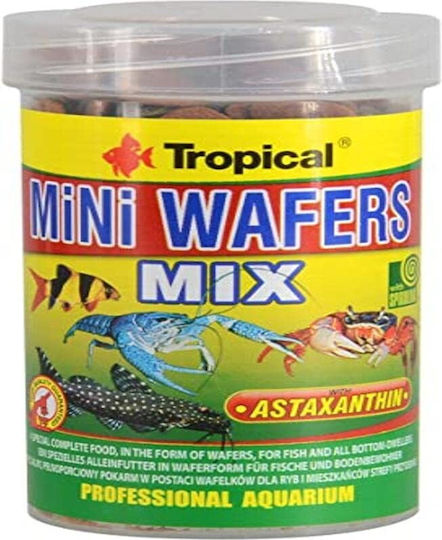 Tropical Mini Wafers Mix Tropical Fish Food Tablets with Spirulina 100ml 55gr