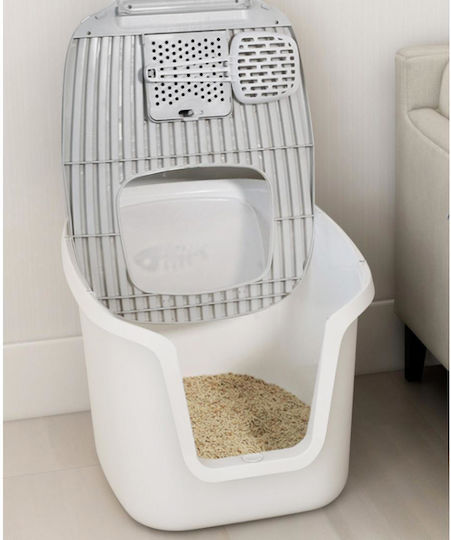 Animal Cat Toilet Closed White L50.2 x W41.6 x H36cm