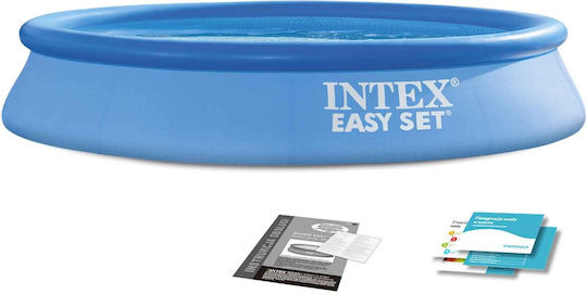 Intex Easy Set Στρογγυλή Πισίνα PVC 3077lt Φουσκωτή 305x61εκ. Γαλάζια