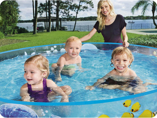 Bestway Piscină Rotundă Pentru Copii PVC Gonflabilă Sea-Life-Pool 749lt