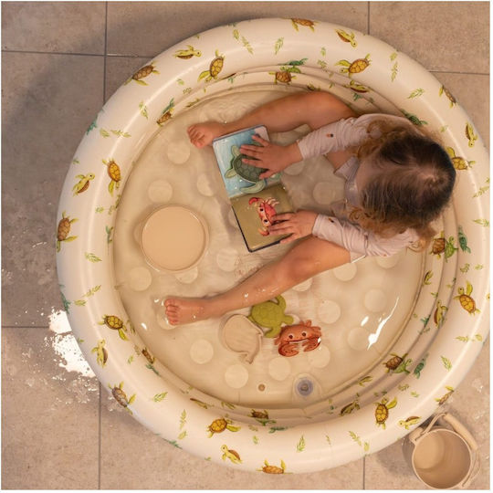 Filibabba Alfie First Swim Παιδική Στρογγυλή Πισίνα PVC 43lt Φουσκωτή 80x26εκ. Μπεζ