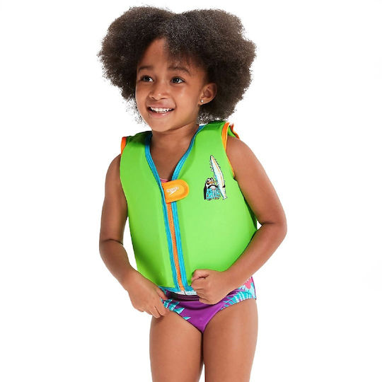 Speedo Kids' Life Jacket Green Penguin