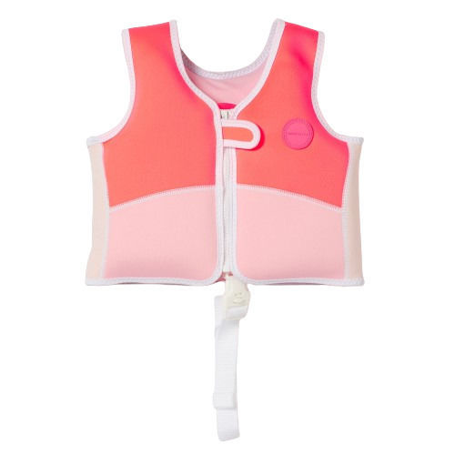 Sunnylife Kids' Life Jacket Neoprene Red Melody The Mermaid Neon Strawberry