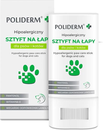 Poliderm Hypoallergenischer Pfoten-Stick Hund Katze – 14,5 g