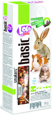 Lolo Pets Λιχουδιά για Κουνέλι / Χάμστερ με Χαρούπι Basic 90gr