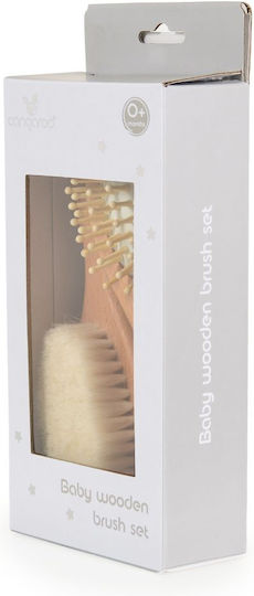 Cangaroo Baby Brush & Comb Brown 3pcs