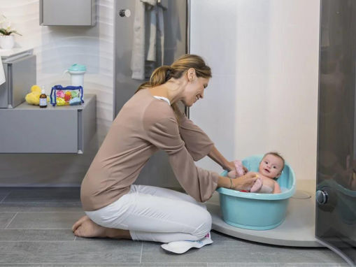 OK Baby Kissen Für Die Badewanne Blau