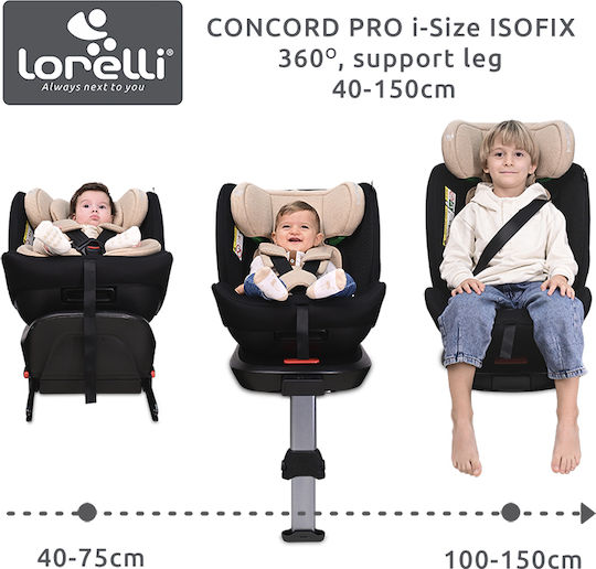 Lorelli Concord Pro Καθισματάκι Αυτοκινήτου i-Size με Isofix Grey 0-36 kg