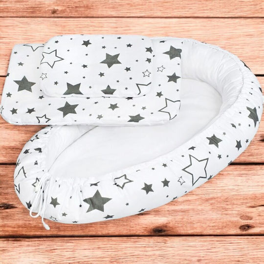 New Baby Perna Pentru Bebeluşi Nest Stars Alb