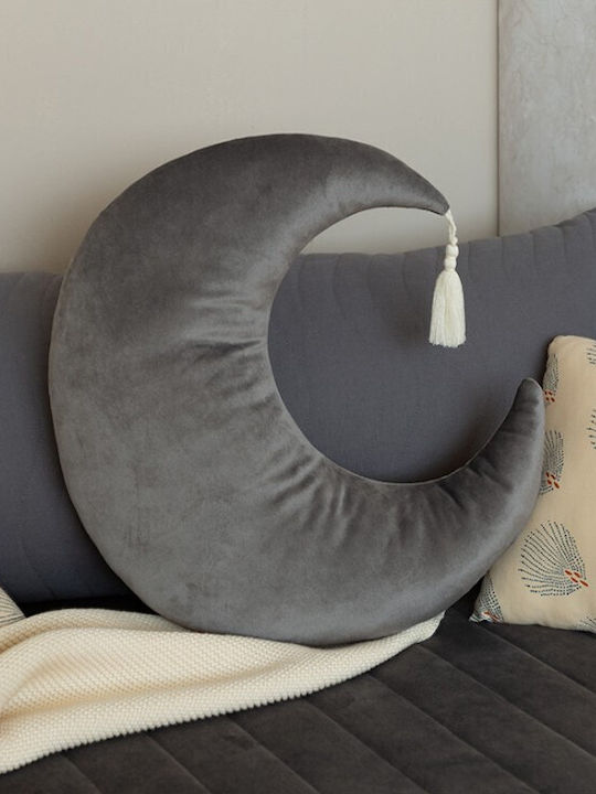 Παιδικό Διακοσμητικό Μαξιλάρι Φεγγαράκι Slate Grey Pierrot 920577 Μ36xΥ32εκ.