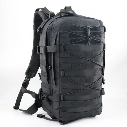 Woodland Tactical EDC Στρατιωτικό Σακίδιο Πλάτης από Πολυεστέρα Μαύρο 35lt