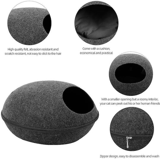 Nest Katze Gray 50x43x26cm
