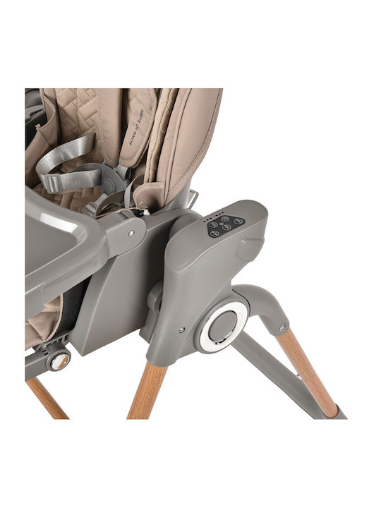 Bebe Stars Serenna Foldable Highchair 2 in 1 with Adjustable Height Mocha