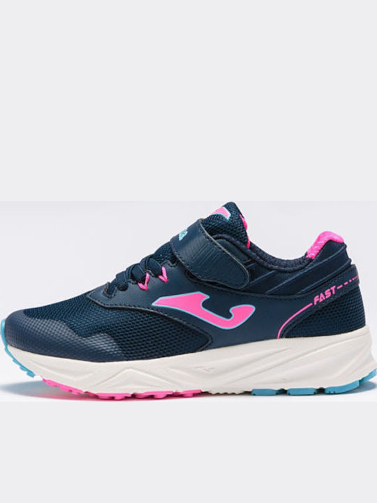 Fast Jr Αθλητικά Παιδικά Παπούτσια Running με Σκρατς Navy Μπλε
